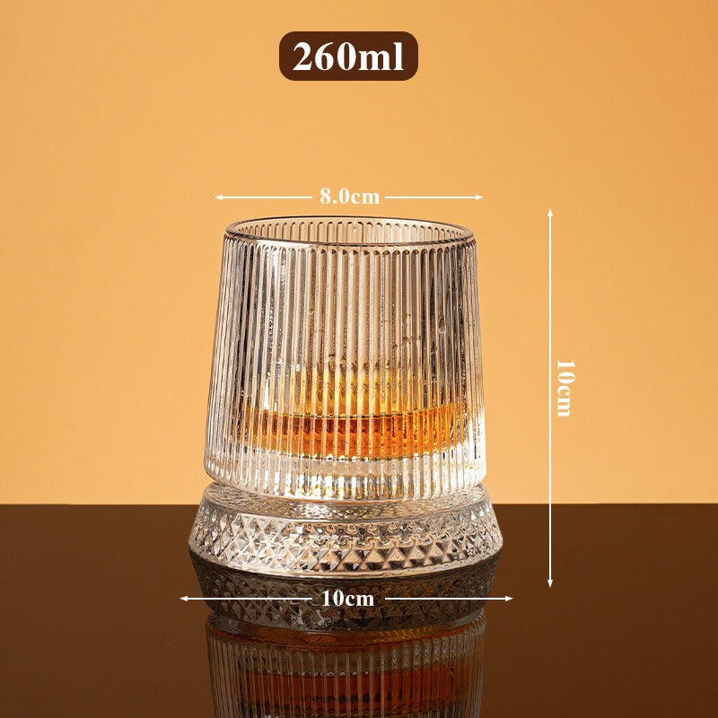 360° Rotating Crystal Wine Glass