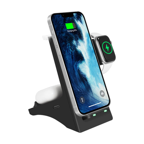 Wireless Charger 3 in 1 Wireless Fast Charging Stand Dock