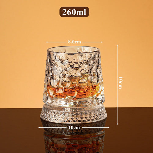 360° Rotating Crystal Wine Glass