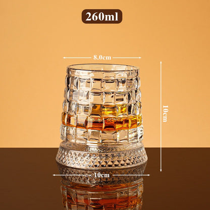 360° Rotating Crystal Wine Glass