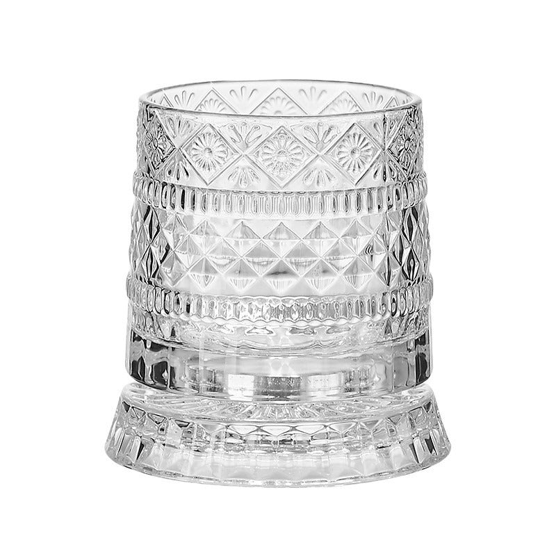 360° Rotating Crystal Wine Glass