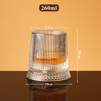 360° Rotating Crystal Wine Glass